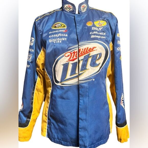 Miller Lite Racing Brad Keselowski Nascar Pit Crew Jacket Chase Authentics Large - Picture 4 of 16